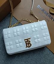 Burberry Pale Blue Small Silver Lola Gold Bag 23x13x6cm - 1