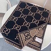 Gucci Wool Black Scarf 47x180cm - 4