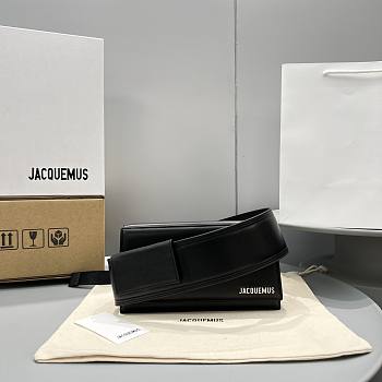 Jacquemus Le Bambino Homme Flap Rectangle Black Bag 23x13cm