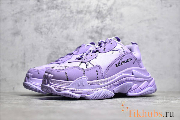 Balenciaga Triple S Purple Sneakers - 1