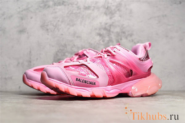 Balenciaga Track Sneaker Clear Sole Pink  - 1