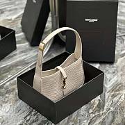 YSL Le 5 A 7 Hobo Bag in Python White 23x16x6.5cm - 3