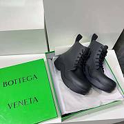 Bottega Veneta Unisex Puddle Lace-Up Ankle Boot Black - 3