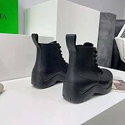 Bottega Veneta Unisex Puddle Lace-Up Ankle Boot Black - 2