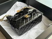 Chanel Hobo Bag Black 21.5x22.5x7cm - 6