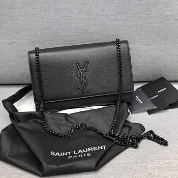 YSL Kate Chain Black Bag 24x14.5x5.5cm