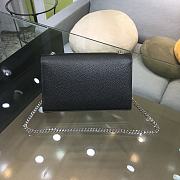 YSL Kate Small Chain Black Silver Bag 20x12.5x5cm - 4