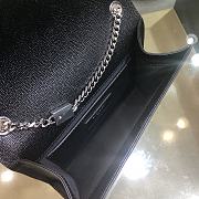 YSL Kate Small Chain Black Silver Bag 20x12.5x5cm - 2