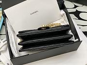 Chanel Flap Bag Lambskin Black Gold 22x13x4.5cm - 5