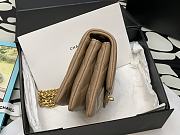 Chanel Flap Bag Lambskin Beige Gold 22x13x4.5cm - 5