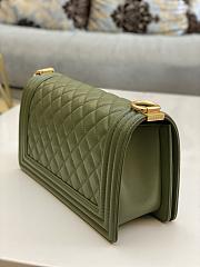 Chanel Leboy Boy Bag Green Caviar Gold 25cm - 6