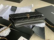 Chanel Woc Wallet Chain Bag Caviar Black Gold 19x12x3cm - 6