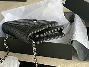 Chanel Woc Wallet Chain Bag Caviar Black Silver 19x12x3cm - 6