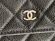 Chanel Woc Wallet Chain Bag Caviar Black Silver 19x12x3cm - 4