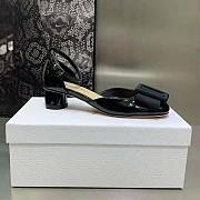 Dior Idylle Ballet Pump Black Patent Calfskin and Grosgrain 3.5cm - 2