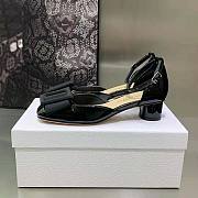 Dior Idylle Ballet Pump Black Patent Calfskin and Grosgrain 3.5cm - 3