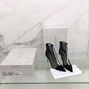 Jimmy Choo Bing Boot 100 Black Suede and Mesh Ankle 10cm - 6