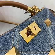 Valentino Garavani Roman Stud Denim Bag 21x17x14cm - 2