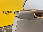 Fendi Peekapoo Mini Beige Handbag 23x18x11cm - 4