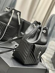 YSL Joe Backpack Black In Lambskin 22x29x15cm - 6