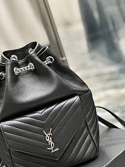 YSL Joe Backpack Black In Lambskin 22x29x15cm - 4