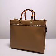 Fendi Sunshine Medium Light Brown Leather 35x31x17cm - 5