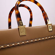 Fendi Sunshine Medium Light Brown Leather 35x31x17cm - 2