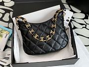 Chanel 22k Lambskin Hobo Black Bag 24x17.5x6cm - 3