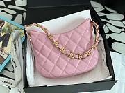 Chanel 22k Lambskin Hobo Pink Bag 24x17.5x6cm - 2