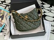 Chanel 22k Lambskin Hobo Green Bag 24x17.5x6cm - 1