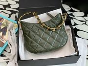 Chanel 22k Lambskin Hobo Green Bag 24x17.5x6cm - 3