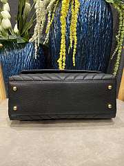 Chanel Coco Handle Chevron Black Gold Caviar 29x18x12cm - 3