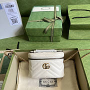 Gucci GG Marmont Mini Top Handle Bag White 16x10x5.5cm - 1