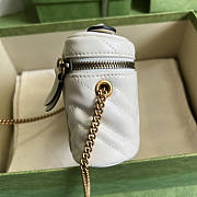 Gucci GG Marmont Mini Top Handle Bag White 16x10x5.5cm - 5