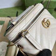 Gucci GG Marmont Mini Top Handle Bag White 16x10x5.5cm - 3