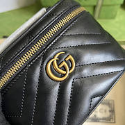 Gucci GG Marmont Mini Top Handle Bag Black 16x10x5.5cm - 4