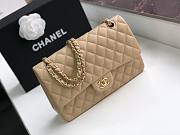 Chanel Flap Bag Lambskin Beige Gold 25cm - 1