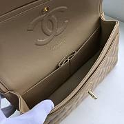 Chanel Flap Bag Lambskin Beige Gold 25cm - 3