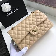 Chanel Flap Bag Lambskin Beige Gold 25cm - 2