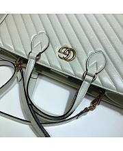 Gucci GG Marmont Medium Tote Bag White 35x28x14cm - 2