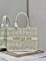 Dior Medium Book Tote Rêve d'Infini Gold-Tone Metallic Thread 36x27.5x16.5cm - 1