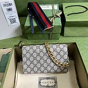 Gucci Horsebit 1955 Mini Blue Bag 20x12x5.5cm - 4