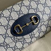 Gucci Horsebit 1955 Mini Blue Bag 20x12x5.5cm - 2