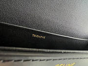 Celine Chain Shoulder Bag Triomphe Black 20.5x10.5x4cm - 2