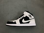 Nike Air Jordan 1 Mid Black White Diamond - 3