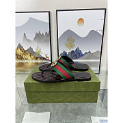 Gucci GG Thong Web sandal Green And Red - 6