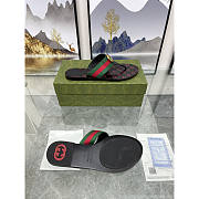 Gucci GG Thong Web sandal Green And Red - 3