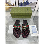 Gucci GG Thong Web sandal Green And Red - 2