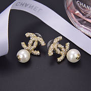 Chanel Earrings Metal, Glass Pearls, Resin & Diamantes - 4