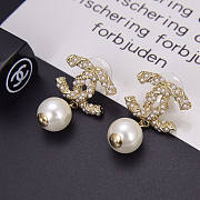 Chanel Earrings Metal, Glass Pearls, Resin & Diamantes - 2